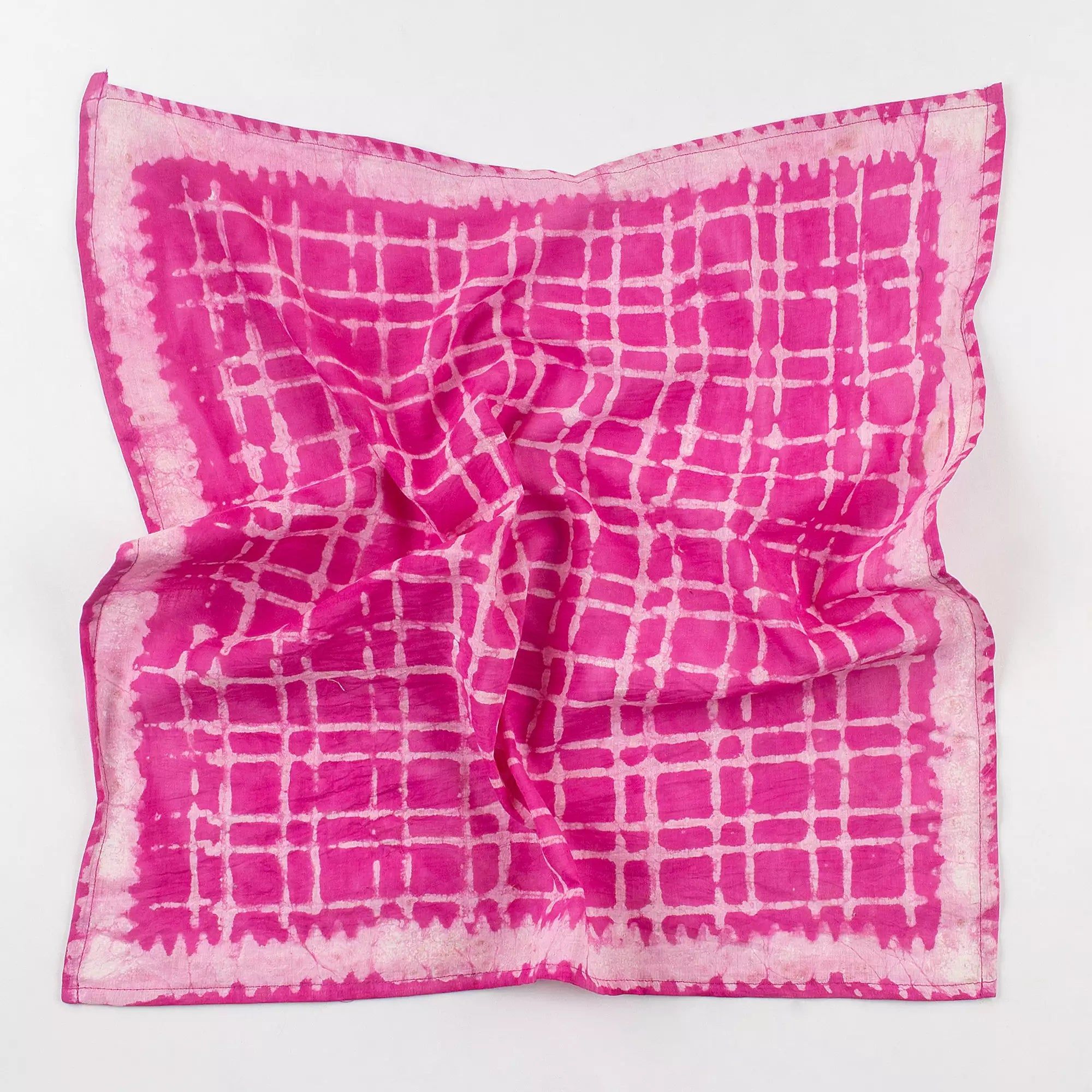 Trendy Hand Block Print Cotton Check Bandana for Men & Women 600